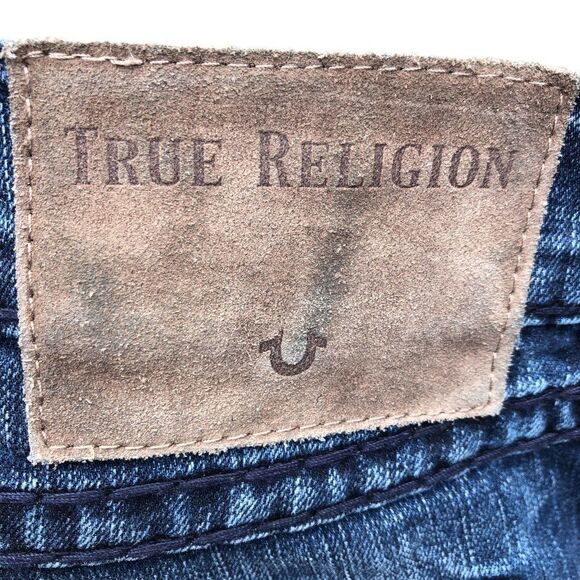 True Religion Jeans Size 38 GENO RELAXED SLIM Blue - Picture 6 of 9
